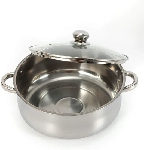 Vista 6 de Olla de vapor de 5 niveles de fondo grueso, 10.2 in/10.2 pulgadas, acero inoxidable de grado alimenticio, vaporizador de cocina para cocinar