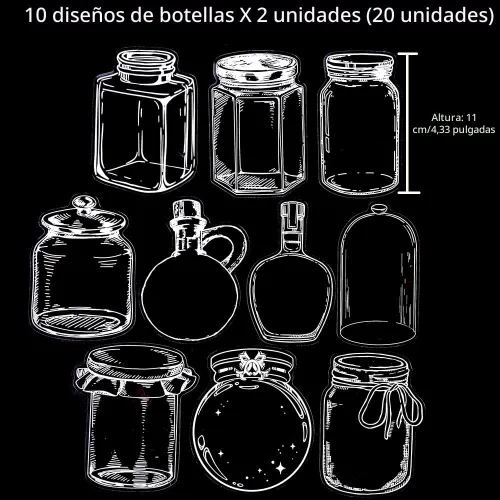 Vista 9 de emmoolife Juego de calcomanías de flores prensadas (380 piezas) con temática de flores secas, calcomanías florales botánicas para diarios