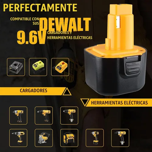 Vista 5 de VANTTECH Batería de repuesto Ni-MH de 9.6 V 4.8 Ah para Dewalt DW9062 DW9061 DE9036 DE9061 DE9062 DW926 DW955K DW902 DW050 herramientas eléctricas