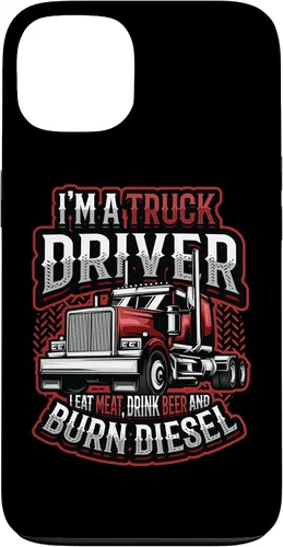 Vista 7 de Truck Driver Eat Meat Drink Beer and Burn Diesel Semi Truck Case for iPhone 17