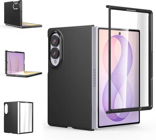 Vista 20 de Foluu Funda Slim Fit para Samsung Galaxy Z Fold 5, con protector de pantalla frontal integrado, cubierta protectora de PC mate ultradelgada