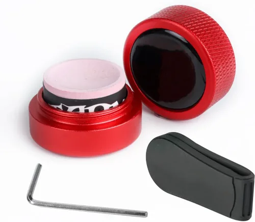 Vista 26 de TAOM - Soporte para tiza de billar, herramienta práctica redonda, accesorios de billar, mini estuche magnético para punta de tiza, contenedor