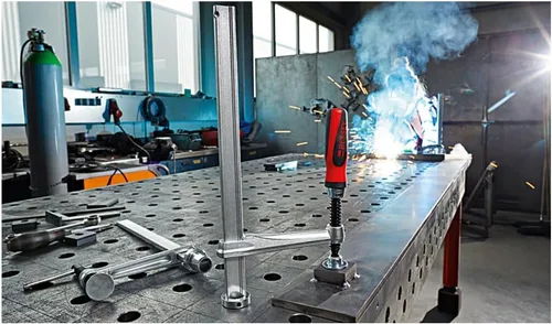 Vista 4 de Bessey TW28-30-12K Elemento de sujeción Tw28 de 11.81 pulgadas/4.72 pulgadas con mango, plata/rojo