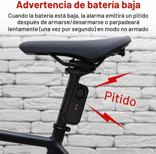 Vista 7 de Sistema de alarma para bicicleta USUPERINK antirrobo, alarma de bicicleta Negro