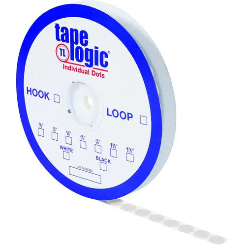 Vista 2 de Aviditi Tape Logic - Puntos adhesivos en la parte trasera, 3/4 pulgadas de diámetro, gancho, negro, para aula, hogar y oficina, lazo se vende por