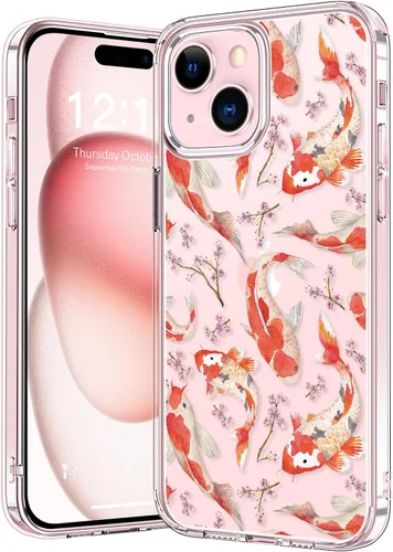 Vista 50 de bicol - Funda protectora a prueba de golpes para iPhone 15 Plus, funda delgada de acrílico transparente y diseños modernos para niña y mujer, 6.7
