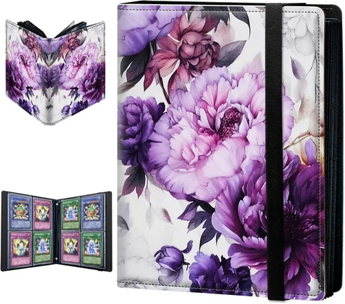 Vista 23 de Carpeta para tarjetas intercambiables, 4 bolsillos para tarjetas intercambiables, 160 bolsillos de doble cara, funda para tarjetas de tamaño Mujeres