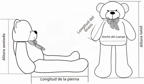 Vista 6 de Joyfay Oso de peluche rojo gigante, 47 pulgadas (4 pies), enorme animal de peluche suave, gran regalo para el día de San Valentín, Navidad