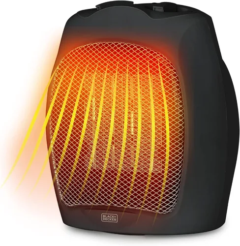 Vista 9 de BLACK+DECKER BHTC209 - Calentador oscilante de cerámica con mando a distancia, color negro