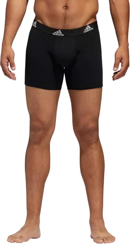 Vista 8 de adidas Calzoncillos tipo bóxer de algodón elástico para hombre, ropa interior suave y elástica, comodidad superior, paquete de 3