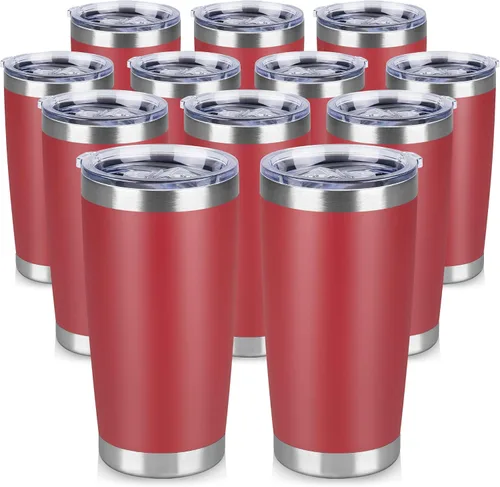 Vista 14 de Vaso Térmico de 20 oz de Acero Inoxidable Vasos Térmicos a Granel con Tapa Aislamiento de Doble Pared Tazas de Café Térmicas para Bebidas Calientes