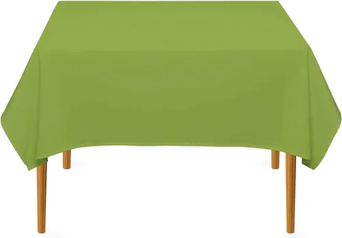 Vista 49 de Pomp - Mantel premium de poliéster con estampado abstracto de 52 x 52 pulgadas cuadradas Tela de fácil cuidado, resistente a arrugas y manchas