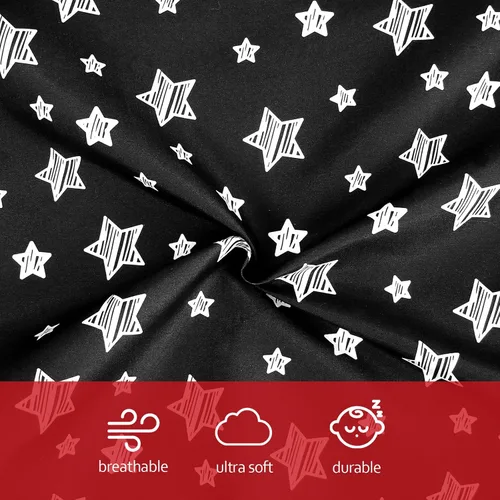 Vista 3 de Funda de almohada de lactancia para bebé, se adapta perfectamente a almohadas de lactancia Boppy, súper suave, para madres que amamantan, estrella