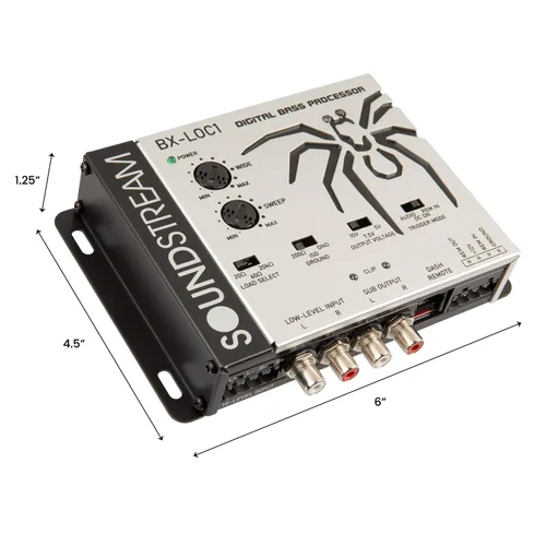 Vista 2 de Soundstream Procesador de graves premium con controlador de línea/convertidor de línea para audio de automóvil, salida de alto voltaje, impulso