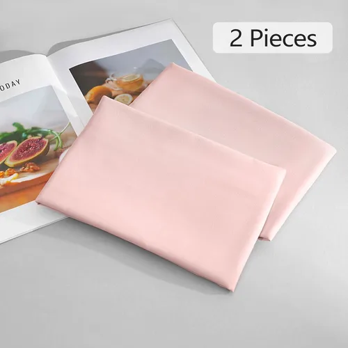 Vista 7 de Juego de 2 fundas de almohada tamaño Queen, color rosa, cierre de sobre, fácil ajuste, tela suave y transpirable, lavable a máquina para todas