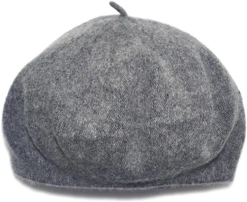 Vista 3 de Boinas de lana unisex para bebés, gorro de lana sólido clásico para niños, gorro cálido de invierno