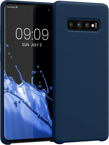 Vista 15 de kwmobile Funda compatible con Samsung Galaxy S9 - Funda de silicona TPU con acabado suave - Blue Reef