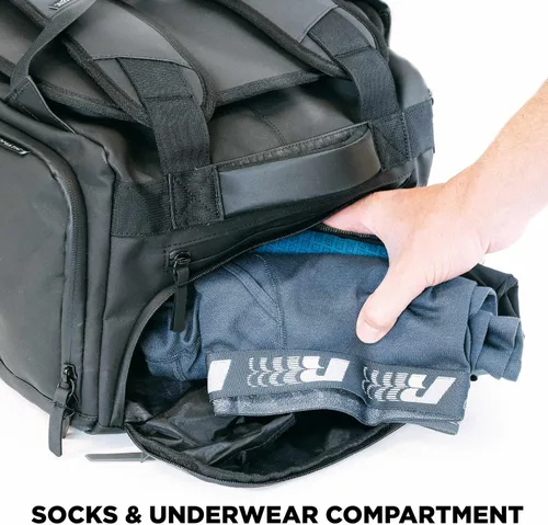 Vista 7 de NOMATIC bolso de viaje resistente al agua de 40L permitida por el puesto de control TSA lona resistentemochila