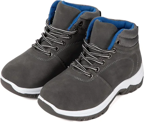 Vista 6 de CHERRY POPO Botas de senderismo al aire libre para niños antideslizantes Escalada excursionista niños zapatillas casuales tamaño 11-6