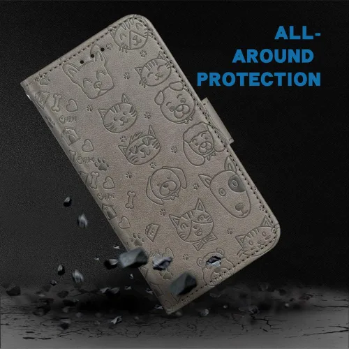 Vista 9 de Compatible con Xiaomi Mi 8/Mi8 Pro - Funda tipo cartera de cuero con tapa para tarjetero, accesorios para celular, monedero folio, identificación