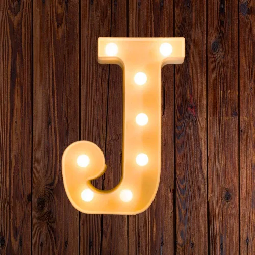 Vista 54 de Ulalaza Letrero de luz LED en blanco y negro, 2 letras AA alimentadas por batería para boda, fiesta de cumpleaños, lámpara de Navidad, luz nocturna