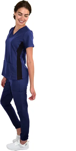 Vista 2 de Conjunto de ropa quirúrgica de punto elástico para mujer GT 4FLEX