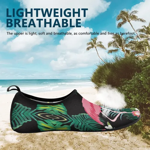 Vista 3 de Valennia Zapatos de agua descalzos de secado rápido, calcetines de yoga para playa, natación, surf, ejercicio para mujeres y hombres