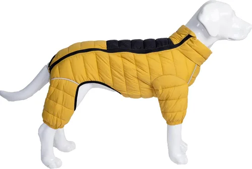 Vista 18 de Suéter para Perro ArmyGreen, Resistente al Viento, Reflectante - Chaqueta de Invierno Dirigible para S, M, L - Cremallera, Tallas Ajustables