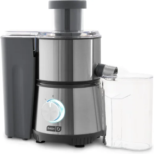 Vista 7 de Dash Exprimidor centrífugo, extractor eléctrico de jugo de 350 W de 2 velocidades para frutas y verduras, fácil de limpiar, máquina de exprimir