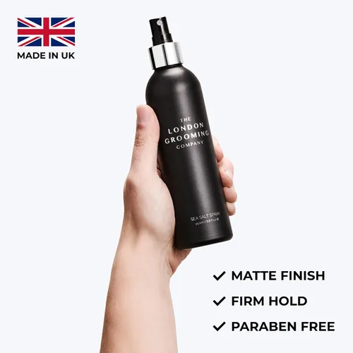 Vista 4 de The London Grooming Company Agente de peinado del cabello, espray de sal marina para hombres, 2.0 onzas líquidas, sujeción firme, acabado mate