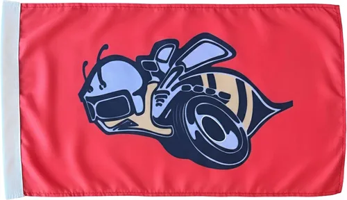 Vista 2 de JLP 6 pies de alto 1/4 en poste de 19 x 12 pulgadas bandera látigo go kart todoterreno puerta deportes 4x4 ATV Glamis Sand Dunes PWC UTV seguridad
