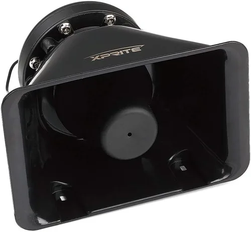 Vista 9 de Sistema PA de sirena de emergencia de 200 vatios con 8 tonos Xprite. Kit con micrófono de mano e interruptores de control de luces