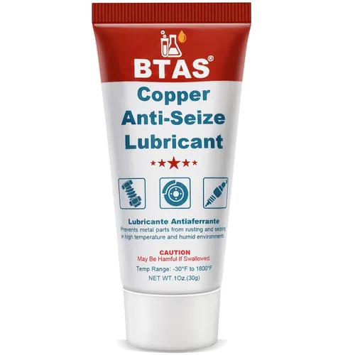 Vista 10 de BTAS Lubricante de grasa antiagarrotamiento de cobre de alta temperatura nunca antiapoderarse compuesto para pernos de bujía 8 oz