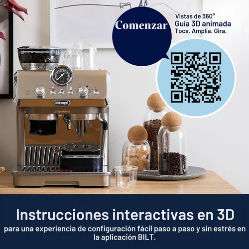 Vista 10 de De'Longhi La Specialista Arte Evo - Máquina de café expreso con molinillo