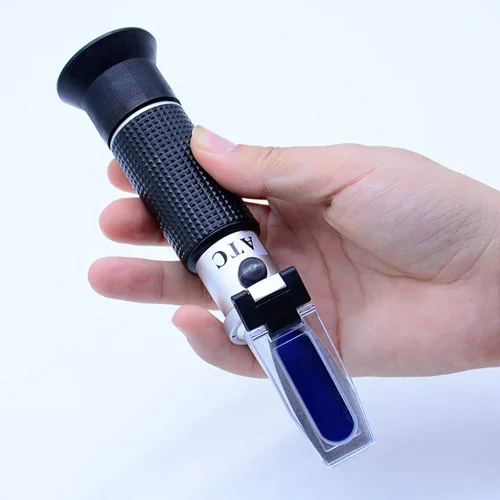 Vista 9 de aichose Refractómetro Brix con ATC, doble escala - Gravedad específica y Brix, hidrómetro para elaboración de vino y elaboración de cerveza, kit