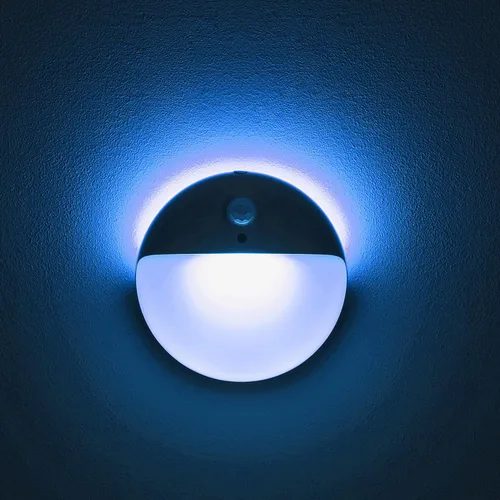 Vista 15 de YUNLEX Paquete de 2 luces nocturnas a batería, luces de inodoro, luz de sensor de movimiento pequeño de 2.6 pulgadas, luces adhesivas, 3 modos