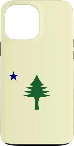 Vista 24 de Old Maine State Original Flag 1901 Pine Tree Case for iPhone 16