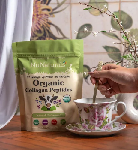 Vista 3 de Nunaturals Péptidos orgánicos de colágeno, 14 oz