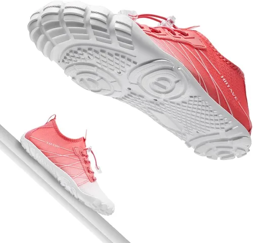 Vista 5 de HIITAVE Zapatos de agua antideslizantes, zapatos acuáticos descalzos, de secado rápido, ligeros con playa, río, piscina, para hombres y mujeres