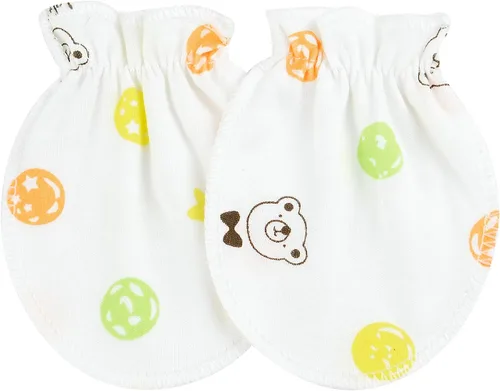 Vista 2 de Guantes de algodón para recién nacido, guantes de algodón para niños y niñas