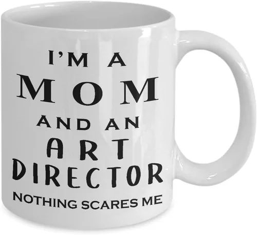 Vista 2 de Gifts for Art Director Mom Women Wife Coffee Mug Tea Cup - Artist Dept Creative Department Team Design Advertising Office Funny Cute Gag