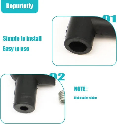 Vista 4 de 135-053 STE 135-053 Bota de bujía para cable de 5 mm Para cable de 5 mm Se utiliza en motosierras y recortadoras - (4PCS)