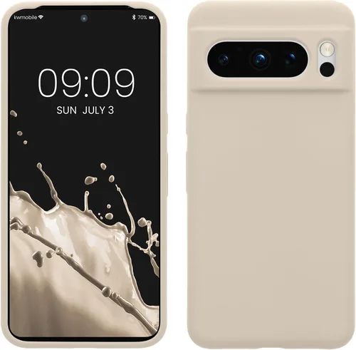 Vista 28 de kwmobile Funda compatible con Google Pixel 7 Pro - Funda de silicona TPU con acabado suave - Piedra antigua