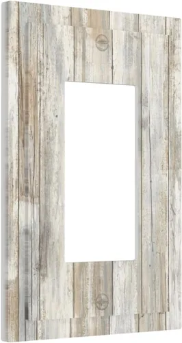 Vista 88 de Placa de Interruptor de Luz de Palanca Única Abstracta en Negro, Blanco y Gris, Cubierta de Tomacorriente, Placa de Pared Decorativa de Un