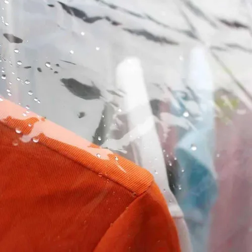 Vista 5 de Ruibo Funda Transparente para Perchero de Ropa, Funda para Perchero de Ropa con 2 Cremalleras Duraderas/Ropa Impermeable, Protector a Prueba