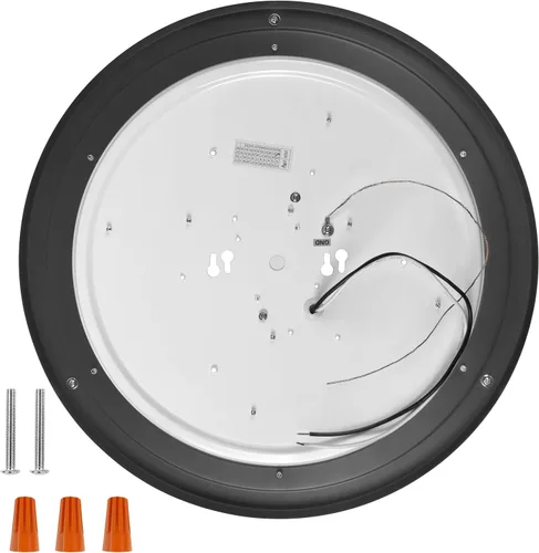 Vista 4 de LB72172 - Lámpara de techo LED de montaje empotrado, 10 pulgadas, moderna, regulable, lámpara redonda, acabado de bronce aceitado, blanco frío