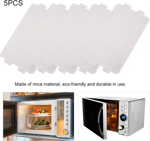 Vista 5 de Garosa Juego de 5 piezas para horno de microondas, placa de mica, cubierta de guía de ondas de microondas, accesorio de reparación para cocina