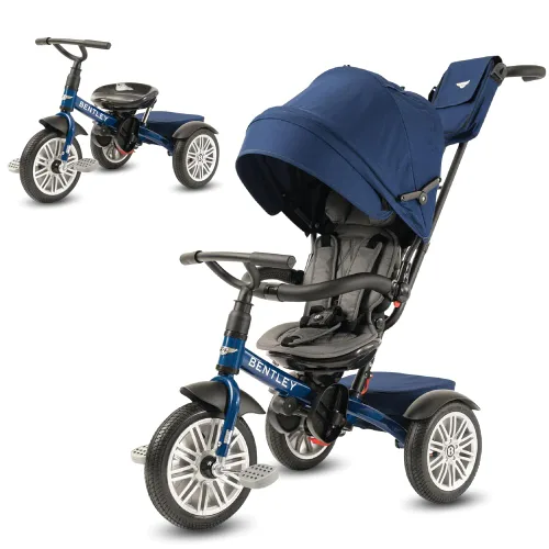 Vista 11 de Bentley Trike, bicicleta todo terreno para niños pequeños 6 en 1, con licencia oficial y diseñada por Bentley Motors UK; el triciclo de bebé a niño