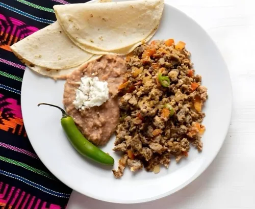 Vista 7 de Machacado Carne Seca De Res Machaca de Carne Rallada Jerky 2 oz