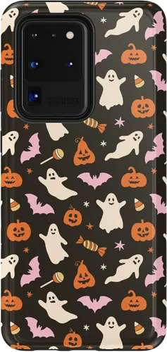 Vista 219 de Casely Funda para Galaxy S9 Postura de cadáver Yoga de esqueleto Diseño protector delgado esencial de doble capa